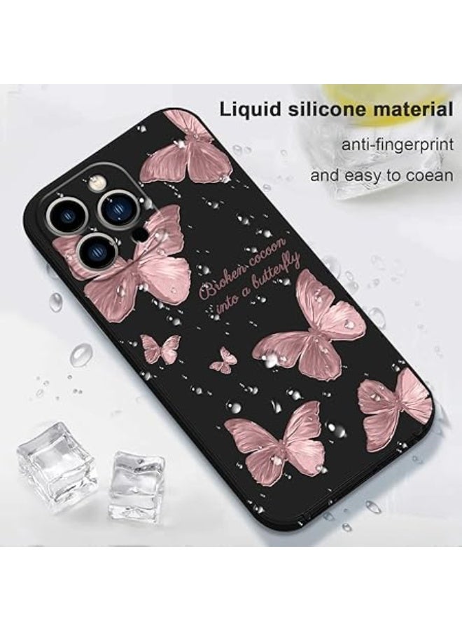 فكرة حافظة TPU ناعمة باللون الأحمر على شكل فراشة لهاتف iPhone 11 Pro max غطاء سيليكون مقاوم للصدمات - Image 3